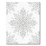 Intricate Black White Floral Line Art Area Rug