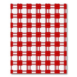 Red Geometric Modern Bold Red White Checkered Area Rug