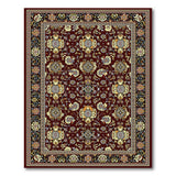 Opulent Red Persian Floral Area Rug