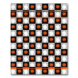 Halloween Jack-o-Lantern Checkerboard Area Rug