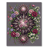Vintage Floral Sun Rose Area Rug