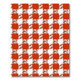 Red Checkered Farmhouse Area Rug