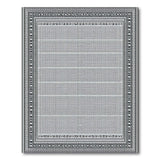 Ornate Black White Persian Lace Rug