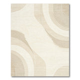 Modern Beige Abstract Geometric Rug