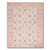 Pink Blush Pink Floral Vine Vintage Area Rug