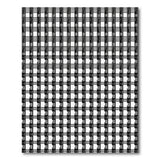 Bold Black White Grid Area Rug