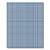 ODIKA Washable Blue Gingham Checkered Rug - Non-Slip Low Pile Area Rug