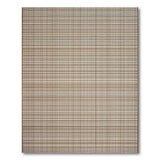 Tan Brown Plaid Woven Brown and Tan Area Rug
