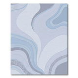 Fluid Blue Teal Abstract Wave Rug