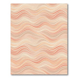 Warm Wavy Orange Area Rug