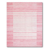 Vertical Pink Stripe Area Rug