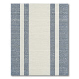 Blue Cream Nautical Stripe Rug