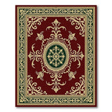 Ornate Red Medallion Traditional Persian Rug