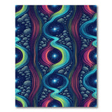 Starry Nebula Swirl Multi-Color Area Rug