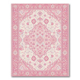 Blush Pink Blush Pink Persian Medallion Area Rug