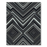 Modern Geometric Black White No. 25 Area Rug