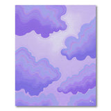 Purple Wavy Clouds Abstract Area Rug