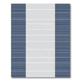 Navy White Striped Coastal Woven Area Rug