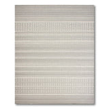 Geometric Modern Grey Striped Textured Woven Area Rug