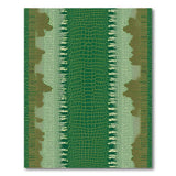 Green Crocodile Scale Area Rug