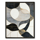 Geometric Modern Gold and Silver Gold Accent Geometric Abstract Area Rug