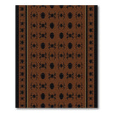 Tribal Spider Motif Brown Area Rug