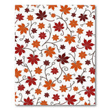 Autumn Maple Leaves Vine Pattern Area Rug