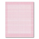 Pastel Pink Gingham Check Area Rug