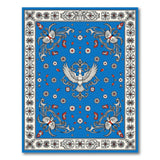 Majestic Blue Phoenix Persian Area Rug