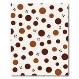 Brown Polka Dot Geometric Area Rug
