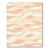 Pink Wavy Lines Area Rug