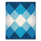 Blue Diamond Geometric Area Rug