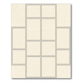 Geometric Modern Beige and Neutral Beige Geometric Frame Area Rug