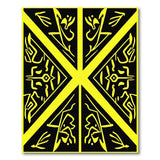 Yellow Bold Yellow Heritage Tribal Area Rug