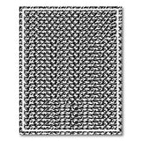 Geometric Modern Black and White Bold Black White Geometric Modern Area Rug