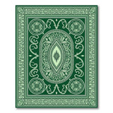 Green Elegant Emerald Persian Medallion Area Rug