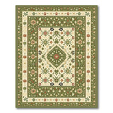 Green Traditional Persian Floral Area Rug