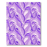 Purple Fluid Abstract Area Rug