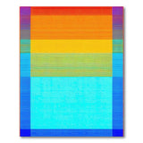 Multi-color and Patterns Vibrant Rainbow Geometric Area Rug
