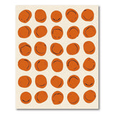 ODIKA Modern Abstract Terracotta Dots Washable Rug - Low Pile & Non-Slip