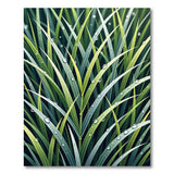 Dewy Green Grass Blades Area Rug