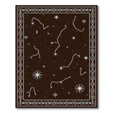 Celestial Constellations Rug with Tribal Border