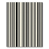 Black and White Crisp Black White Vertical Stripe Area Rug