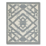 Geometric Modern Grey Geometric Diamond Area Rug