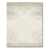 Vintage Sage Floral Beige Area Rug