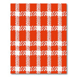Bold Red White Zigzag Check Area Rug