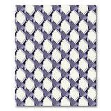 Purple Diamond Lattice Geometric Area Rug