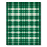 Rustic Farmhouse Classic Green Plaid Area Rug
