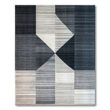 Modern Geometric Black White No. 13 Area Rug