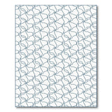 Teal Geometric Interlock Area Rug